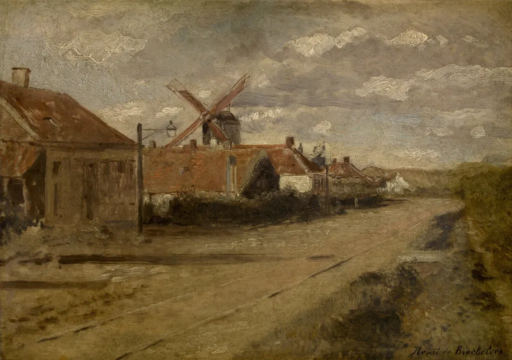 The Mill at Kiel, by Henri de Braekeleer, oil