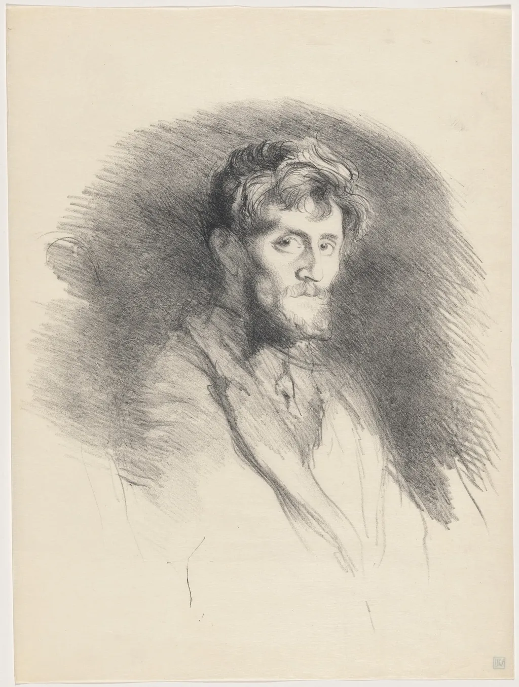 Etude (Maurice Dumont), by Henri de Groux, ink, 1895