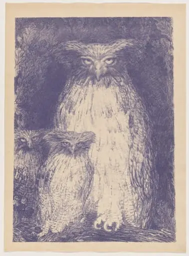 Grand-duc (Eagle Owl), by Henri de Groux