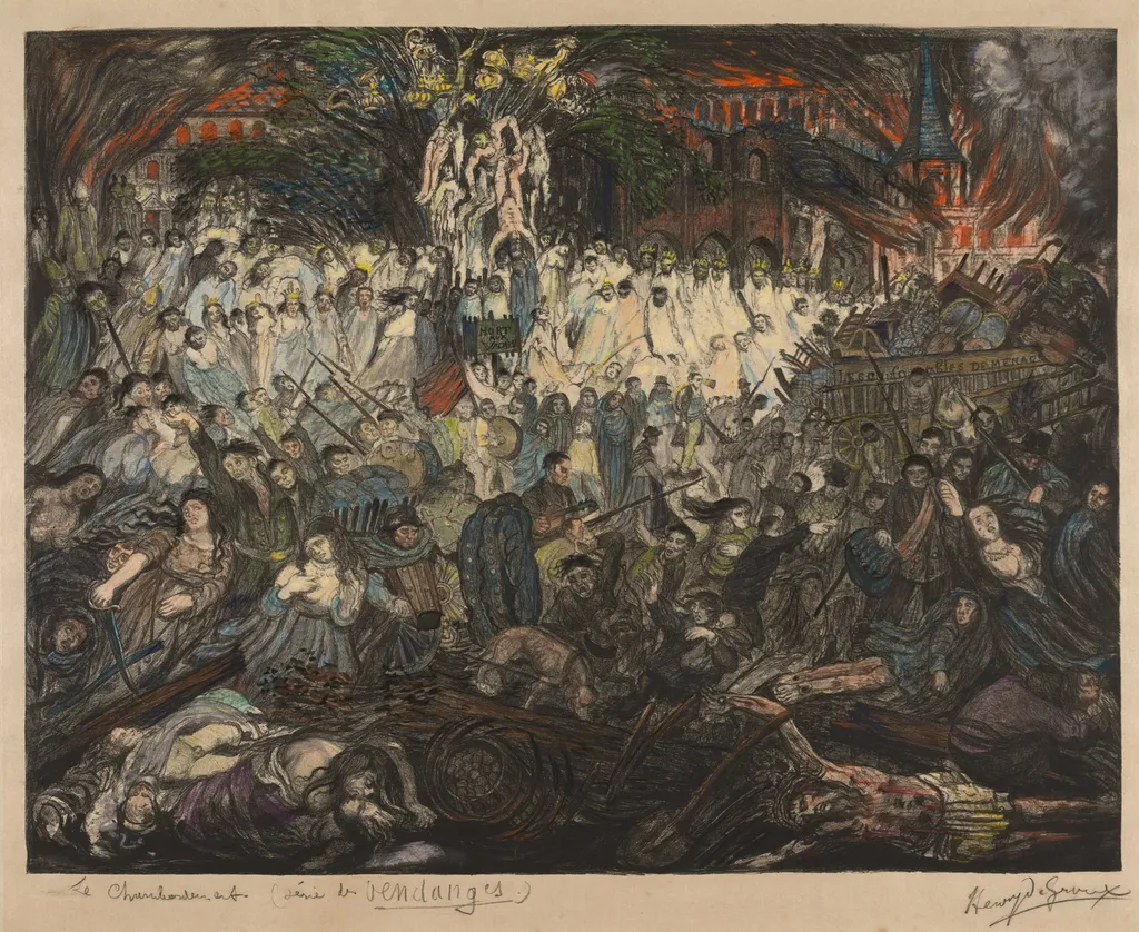 Harvests: The Pillage, by Henri de Groux, 1894