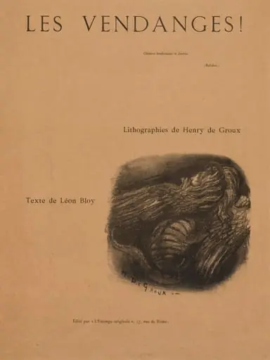The Vintages!: Title Page, by Henri de Groux