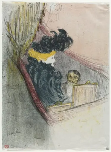 A Princely Idyl, Clara Ward, by Henri de Toulouse-Lautrec