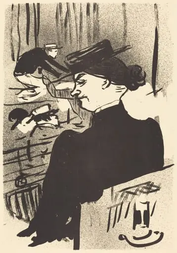 A Spectator (Une spectatrice), by Henri de Toulouse-Lautrec