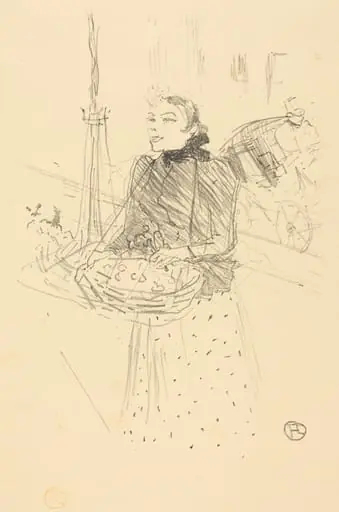 Achetez mes belles violettes, by Henri de Toulouse-Lautrec