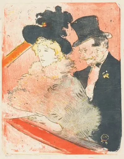 At the Concert (Au concert), by Henri de Toulouse-Lautrec