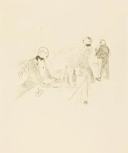 At The House of Gold (A la maison d'or), by Henri de Toulouse-Lautrec