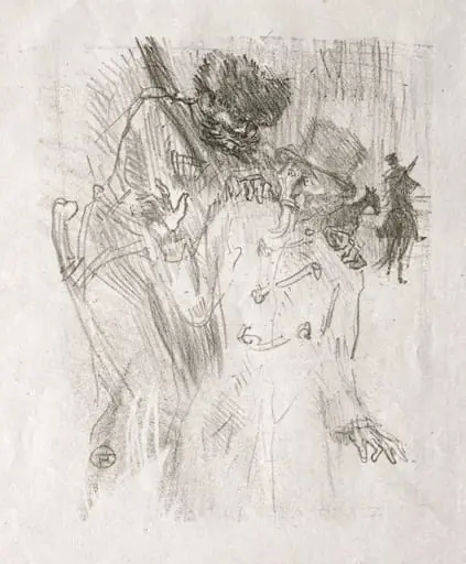 Au pied du Sinaï: Arrestation de Schlomé Fuss, by Henri de Toulouse-Lautrec