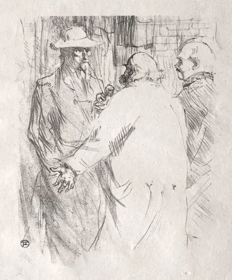 Au pied du Sinaï: Clemenceau à Busk, by Henri de Toulouse-Lautrec, 1898