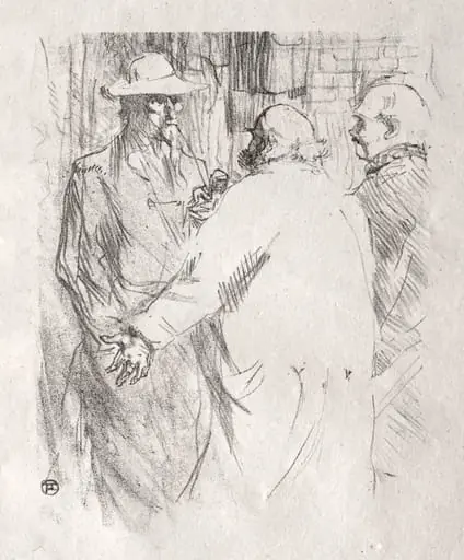 Au pied du Sinaï: Clemenceau à Busk, by Henri de Toulouse-Lautrec