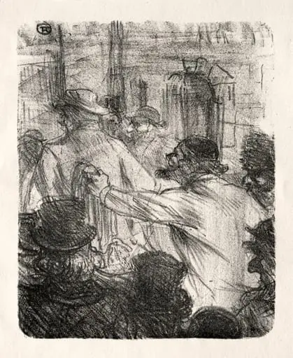 Au pied du Sinaï: La Halle aux Draps, Cracovie, by Henri de Toulouse-Lautrec