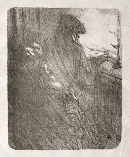 Au pied du Sinaï: La Prière des Juifs Polonais, by Henri de Toulouse-Lautrec