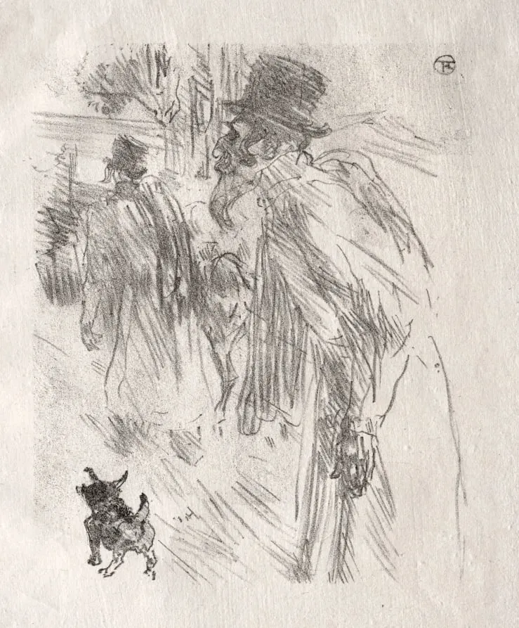 Au pied du Sinaï: Les Juifs Polonais, Carlsbad, by Henri de Toulouse-Lautrec, 1898