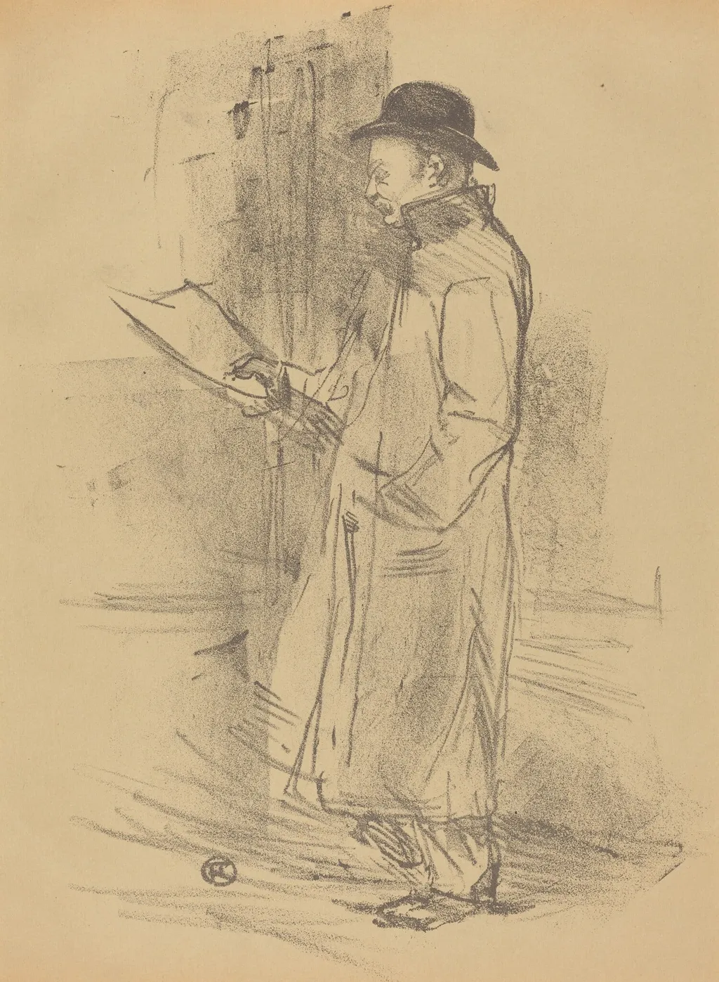 Benefit for Firmin Gémier, by Henri de Toulouse-Lautrec, ink, 1897