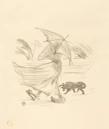 Ce que dit la pluie, by Henri de Toulouse-Lautrec