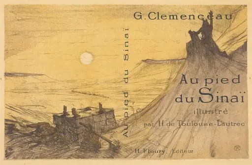 Cover for "Au pied du Sinaï", by Henri de Toulouse-Lautrec