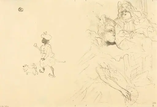 Cover for "L'example de Ninon de Lenclos amoureuse", by Henri de Toulouse-Lautrec