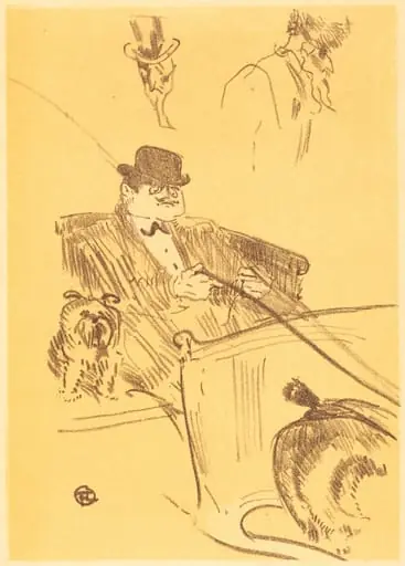 Cover for "La tribu d'Isodore" (Couverture pour "La tribu d'Isodore"), by Henri de Toulouse-Lautrec