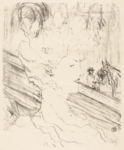 Emilienne d'Alençon, by Henri de Toulouse-Lautrec
