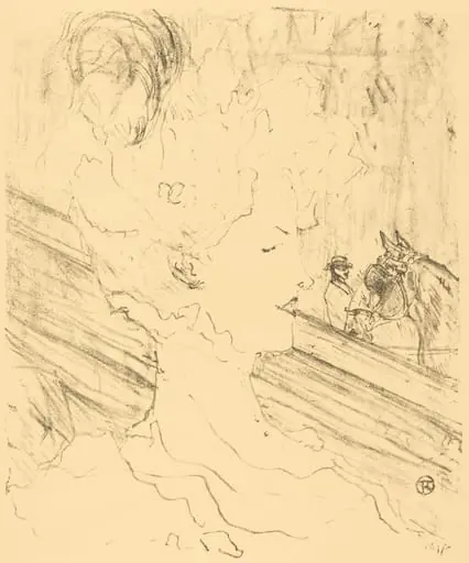 Emilienne d'Alençon, by Henri de Toulouse-Lautrec