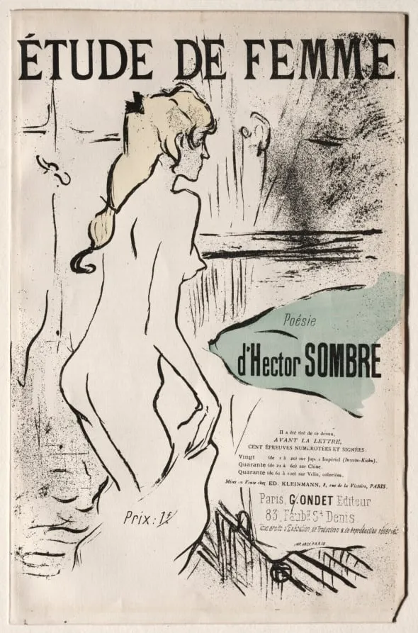 Étude de Femme, by Henri de Toulouse-Lautrec, 1893