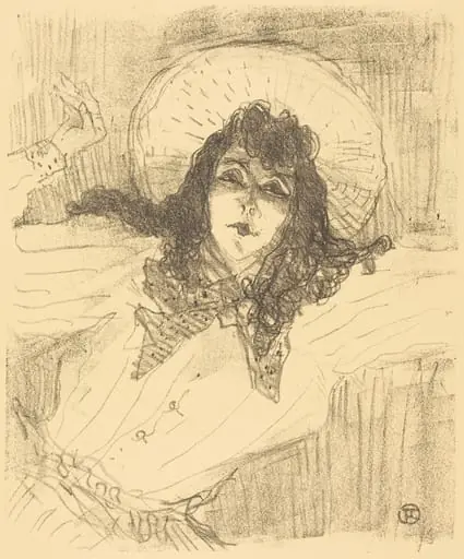 Eva Lavallière, by Henri de Toulouse-Lautrec