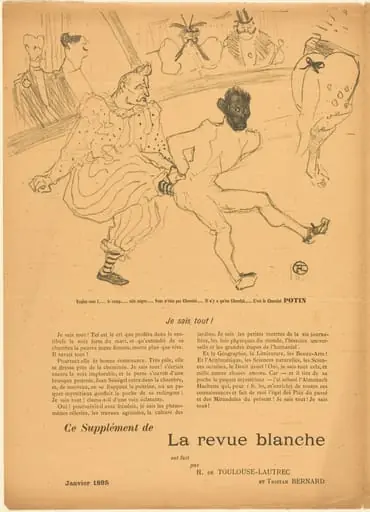 Footit and Chocolat (Footit et Chocolat) [left recto], by Henri de Toulouse-Lautrec