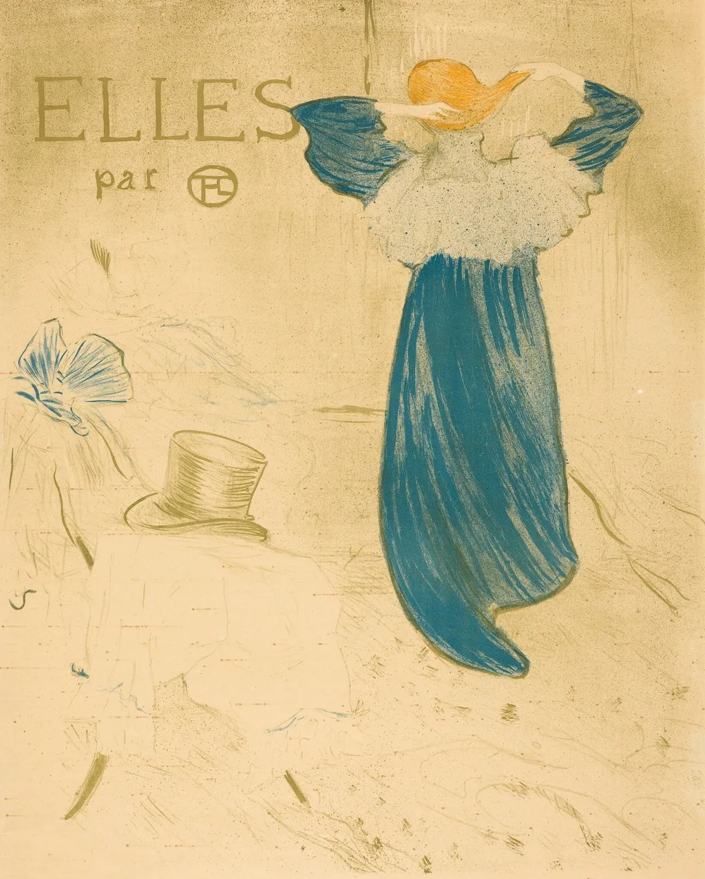 Frontispiece, by Henri de Toulouse-Lautrec, ink, 1896