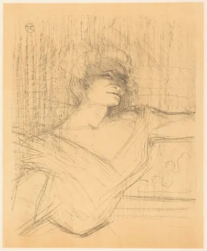 In "La glu" (Dans "La glu"), by Henri de Toulouse-Lautrec