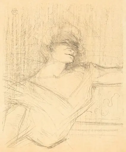 In "La glu" (Dans "La glu"), by Henri de Toulouse-Lautrec