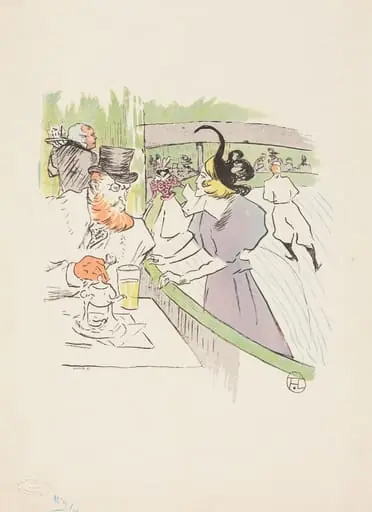In the Skating Professional Beauty, by Henri de Toulouse-Lautrec