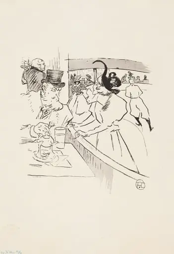 In the Skating Professional Beauty, by Henri de Toulouse-Lautrec
