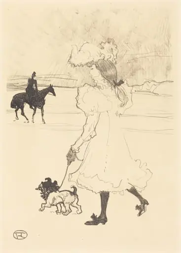 In the Woods (Au bois), by Henri de Toulouse-Lautrec