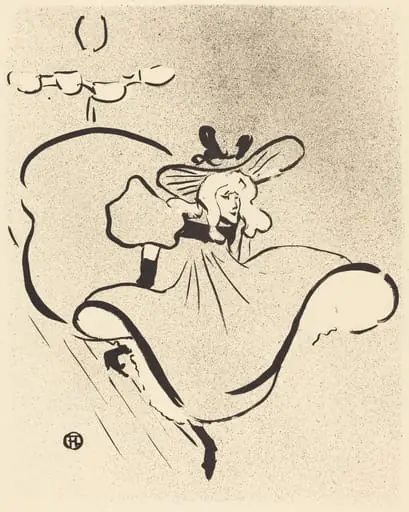 Jane Avril, by Henri de Toulouse-Lautrec