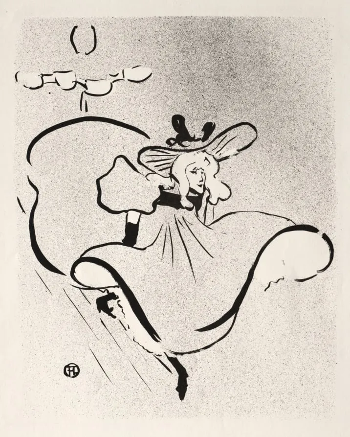 Jane Avril, by Henri de Toulouse-Lautrec, 1893