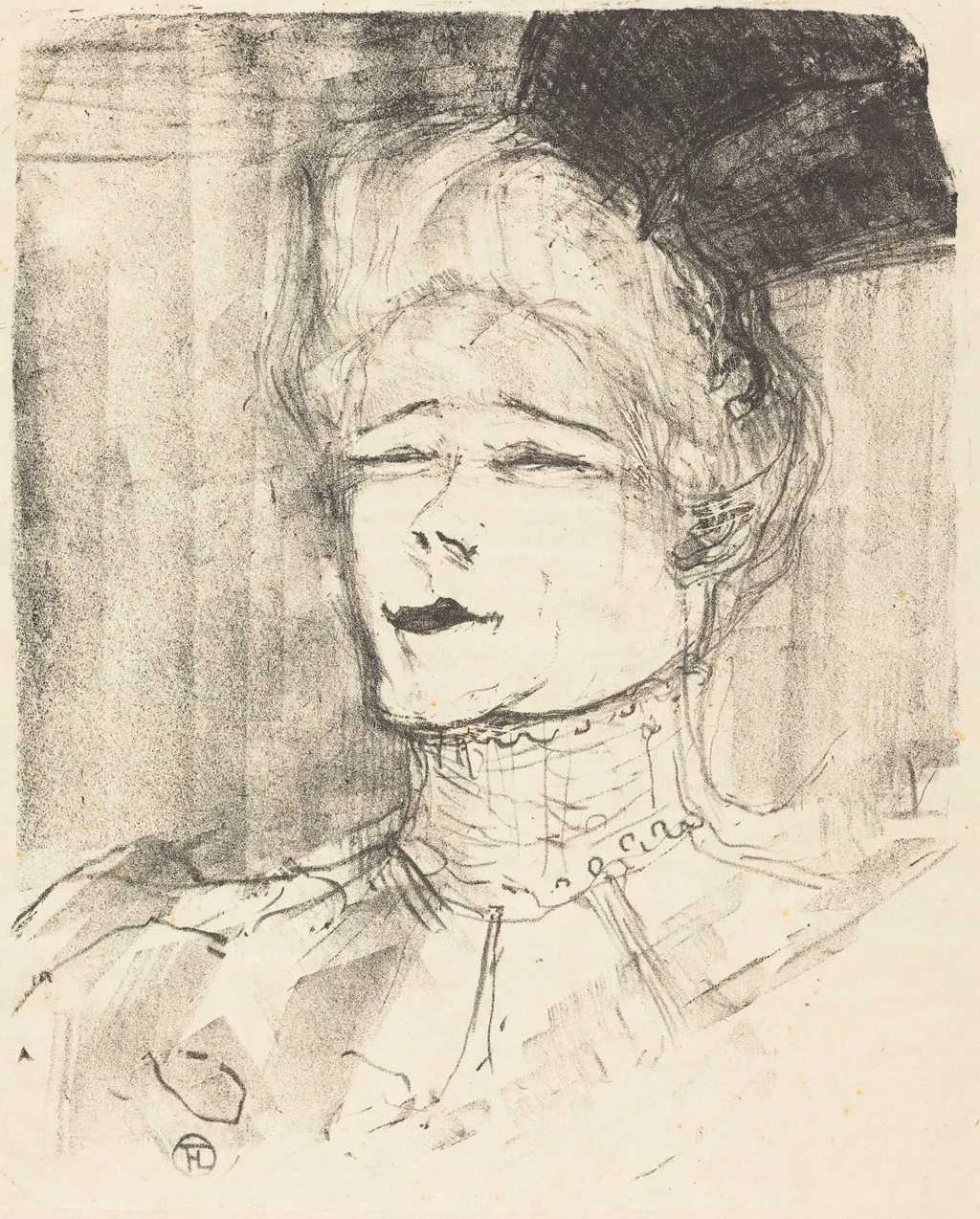 Jeanne Granier, by Henri de Toulouse-Lautrec, ink, 1896