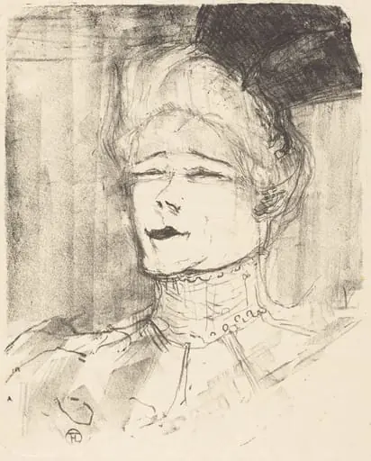 Jeanne Granier, by Henri de Toulouse-Lautrec