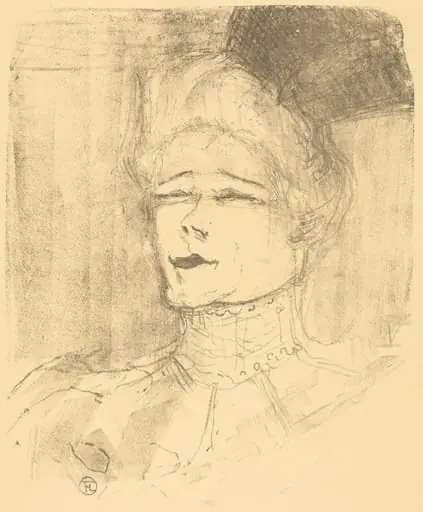 Jeanne Granier, by Henri de Toulouse-Lautrec