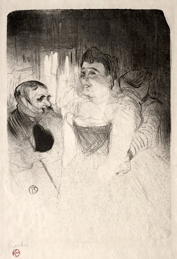 Judic in the Loge, by Henri de Toulouse-Lautrec, 1894