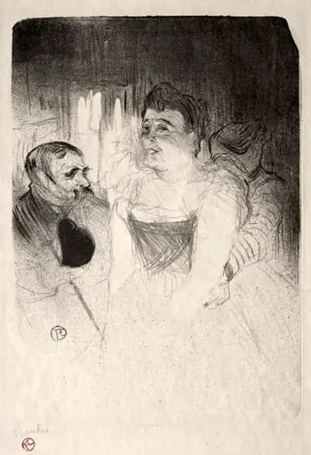 Judic in the Loge, by Henri de Toulouse-Lautrec