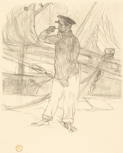 L'hareng saur, by Henri de Toulouse-Lautrec