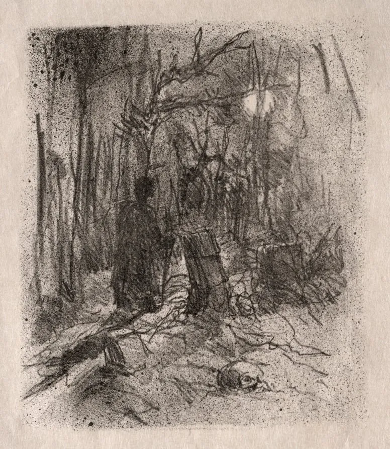 La Cimetière de Busk, by Henri de Toulouse-Lautrec, 1898