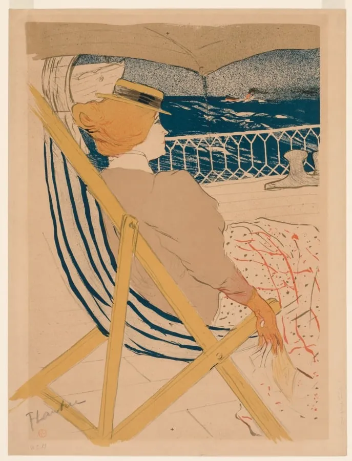 La Passagère du 54, by Henri de Toulouse-Lautrec, 1896