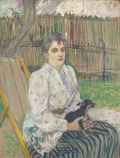 Lady with a Dog, by Henri de Toulouse-Lautrec