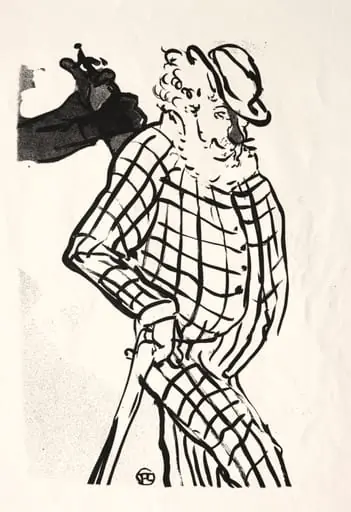 Le Café-concert: Chanteur Americain, by Henri de Toulouse-Lautrec