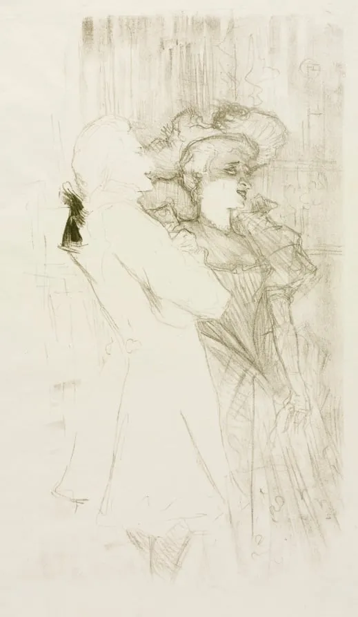 Lender and Auguez in "The Song of Fortune", by Henri de Toulouse-Lautrec, 1895