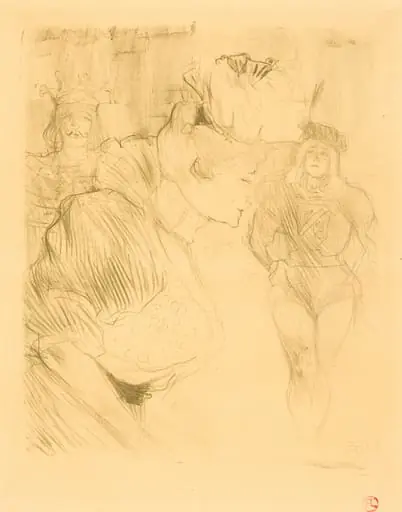Lender Bowing (Lender saluant), by Henri de Toulouse-Lautrec