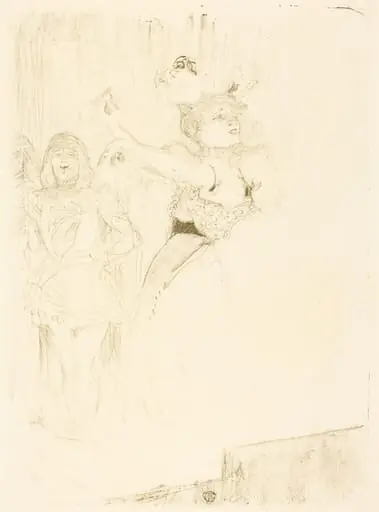 Lender Dancing the Bolero in "Chilperic" (Lender dansant le pas du boléro dans "Chilpéric"), by Henri de Toulouse-Lautrec