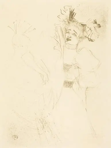 Lender Full Face in "Chilperic" (Lender de face dans "Chilpéric"), by Henri de Toulouse-Lautrec