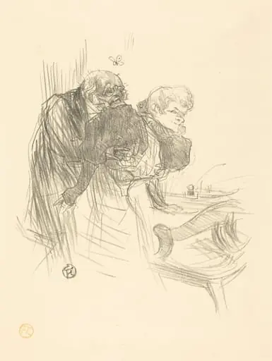 Les vieux papillons, by Henri de Toulouse-Lautrec