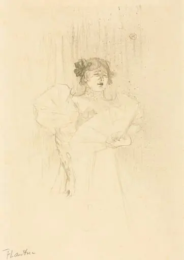 Luce Myres Full Face (Luce Myrès, de face), by Henri de Toulouse-Lautrec